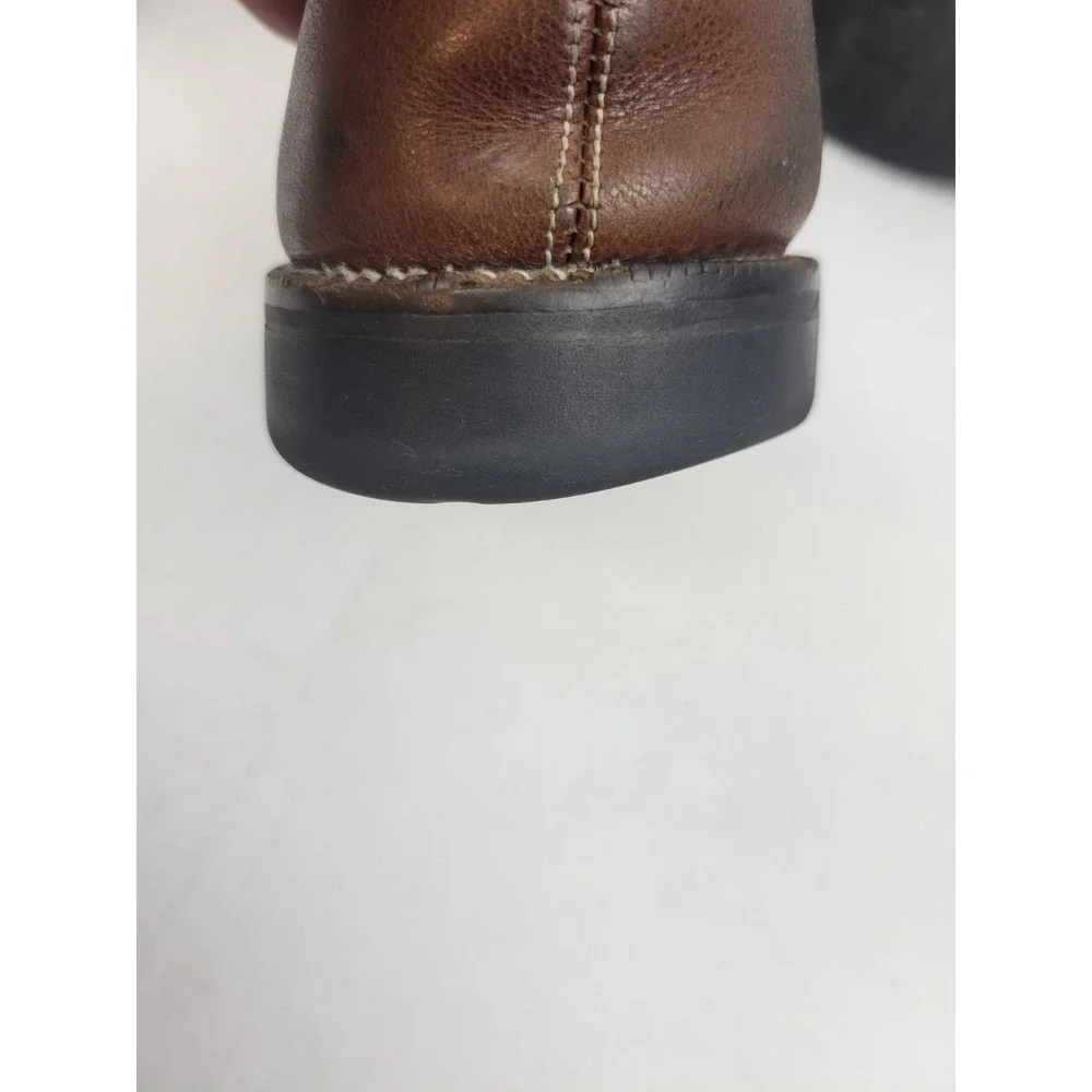 Cole Haan Country Round Toe Slip On Brown Leather Loafers Mens Size 10.5 **READ*